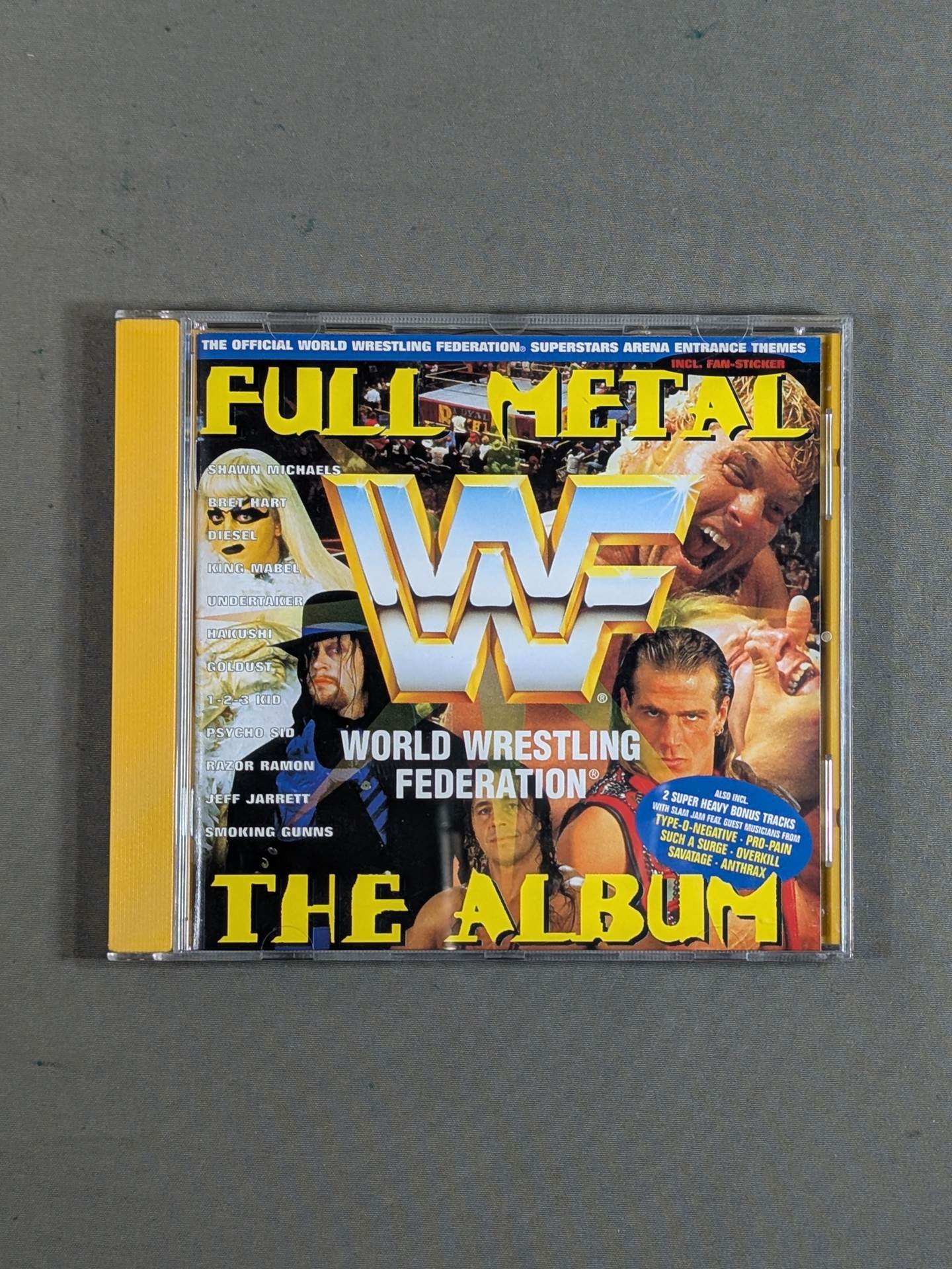☆ WWF FULL METAL THE ALBUM with ☆ sticker (imported edition