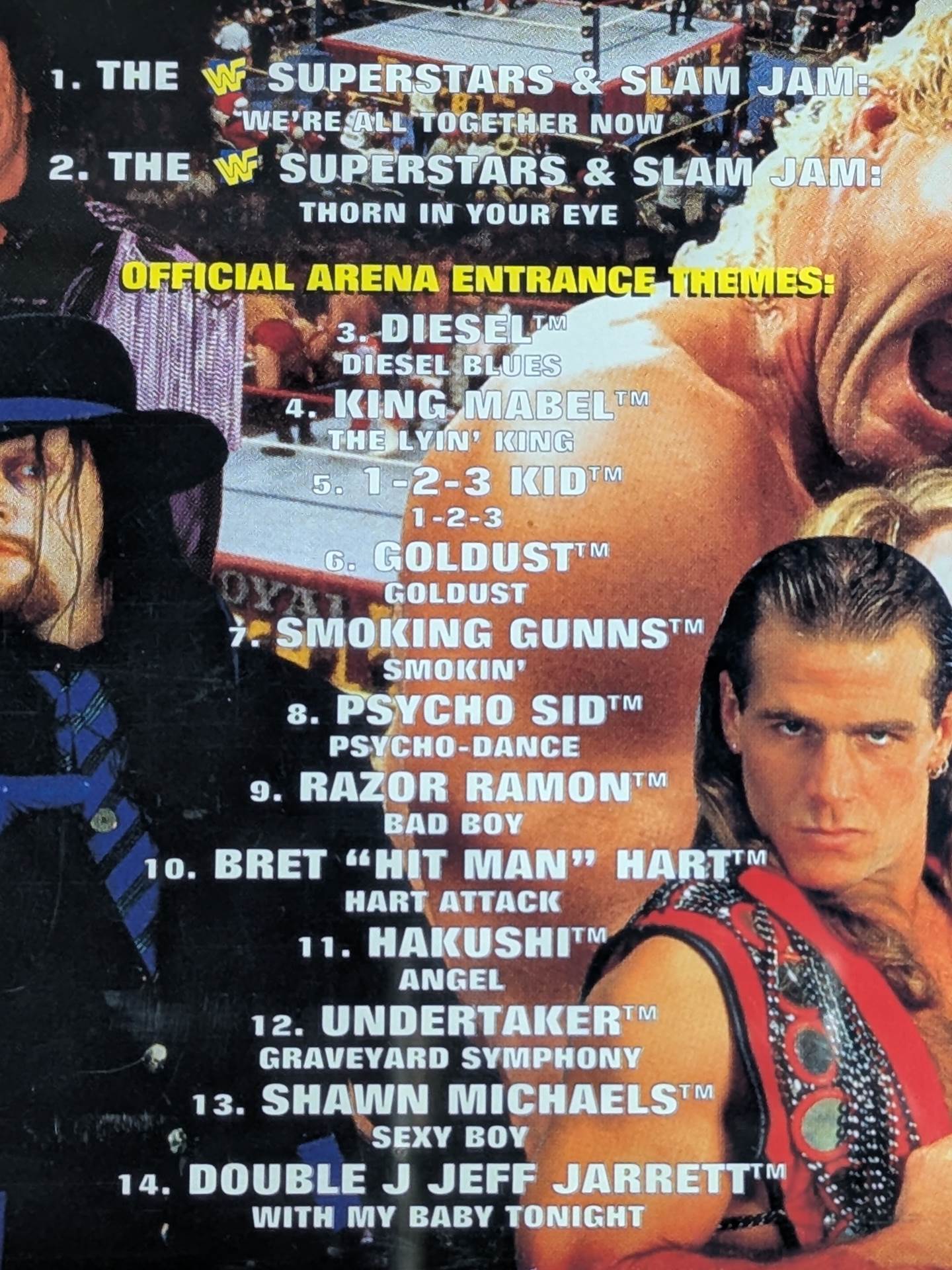 ★ WWF FULL METAL THE ALBUM with ★ sticker (imported edition)