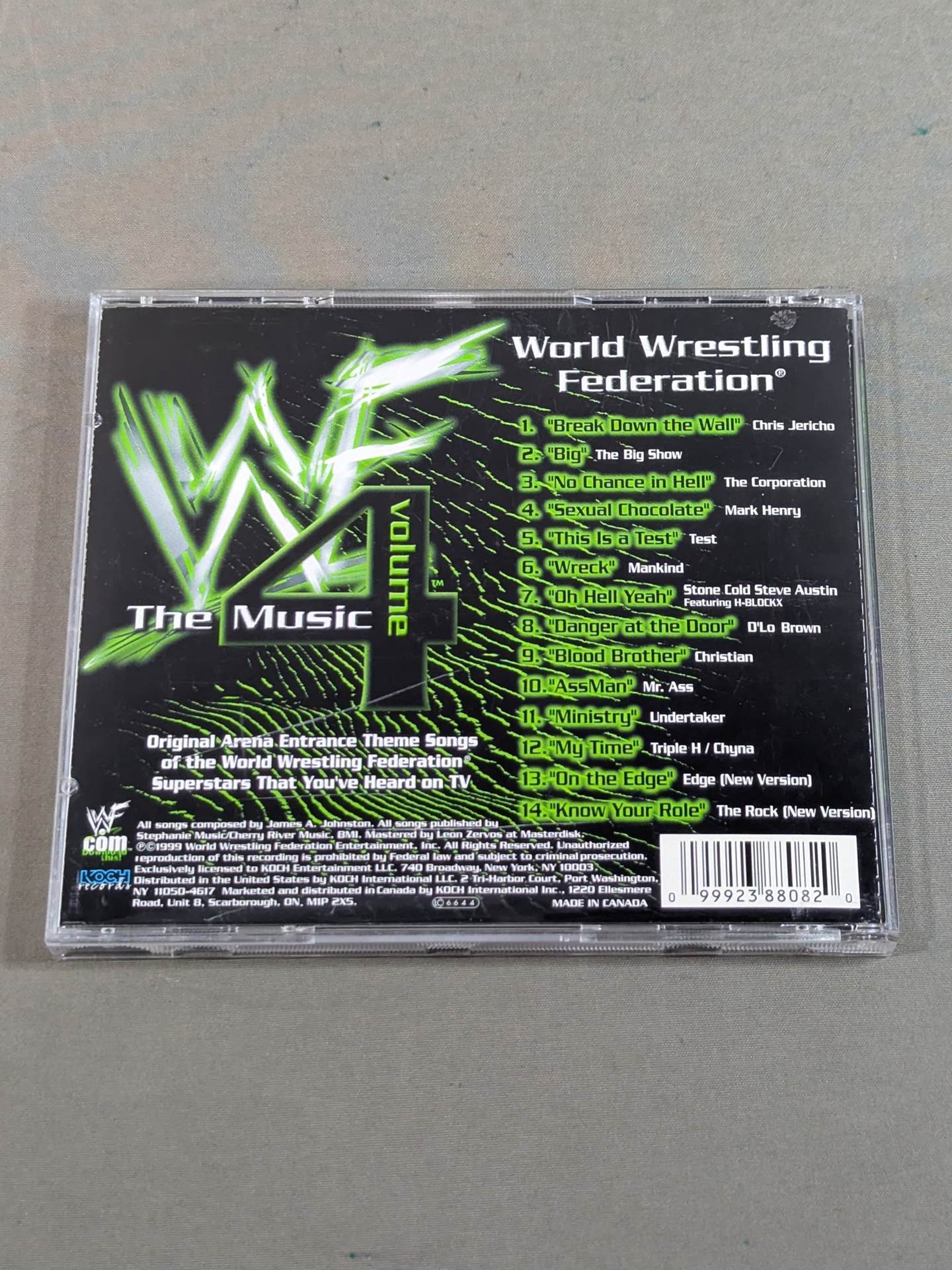 WWF The Music Volume4 (Input Disc)
