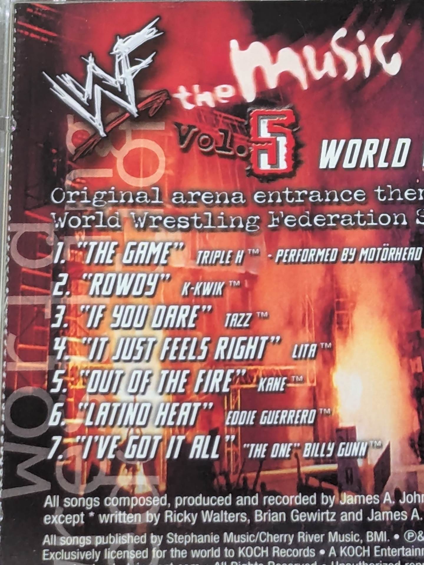 WWF The Music5 (Import Edition)