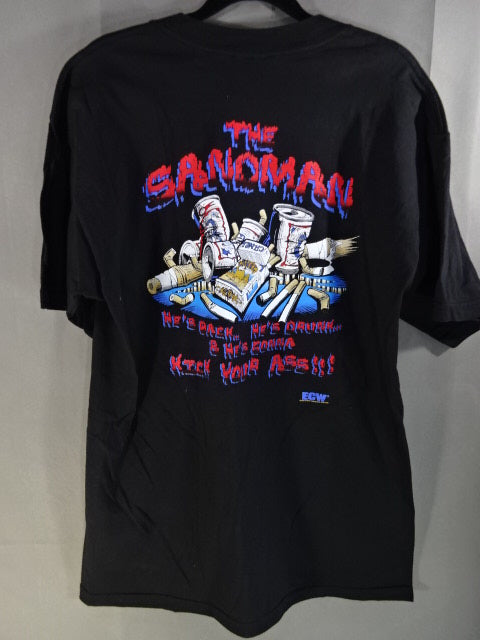 サンドマン Tシャツ①(ECW / ブラック) – 闘道館