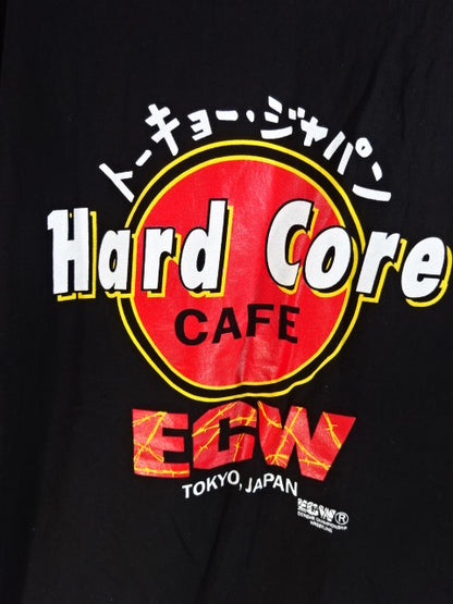 ECW JAPAN TOUR Hard Core CAFE TOKYO JAPAN T-Shirt (1) (ECW / Black)