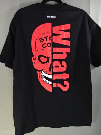 Stone Cold Steve Austin Picture T-Shirt (2) (WWF (2002) / Black)