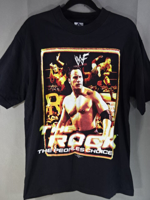 The Rock Picture T-Shirt (2) (WWF(1998) / Black)