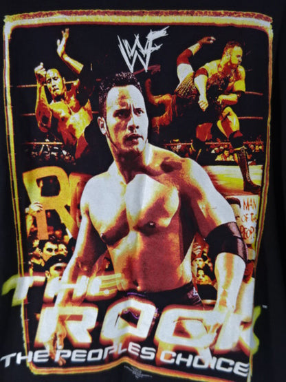 The Rock Picture T-Shirt (2) (WWF(1998) / Black)