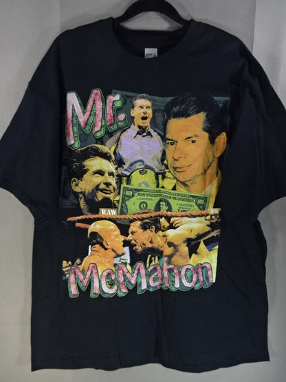 Vince McMahon Picture T-Shirt (1) (Black)