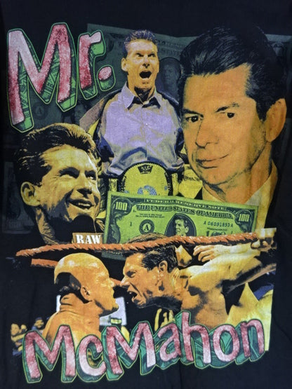 Vince McMahon Picture T-Shirt (1) (Black)