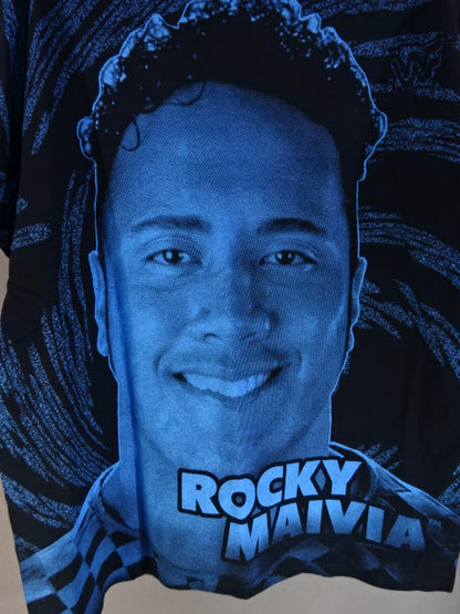 Rocky Maivia  Picture T-Shirt (1) (Black)