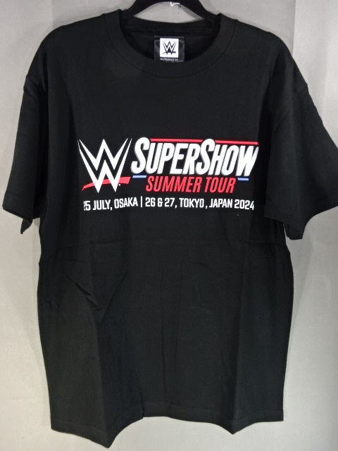 WWE Japan 2024 "JAPAN TOUR 2024" T-Shirt (1) (Black)