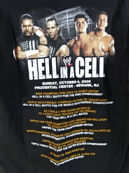 HELL IN A CELL 2009 Picture T-Shirt (WWE(2007) / Black)