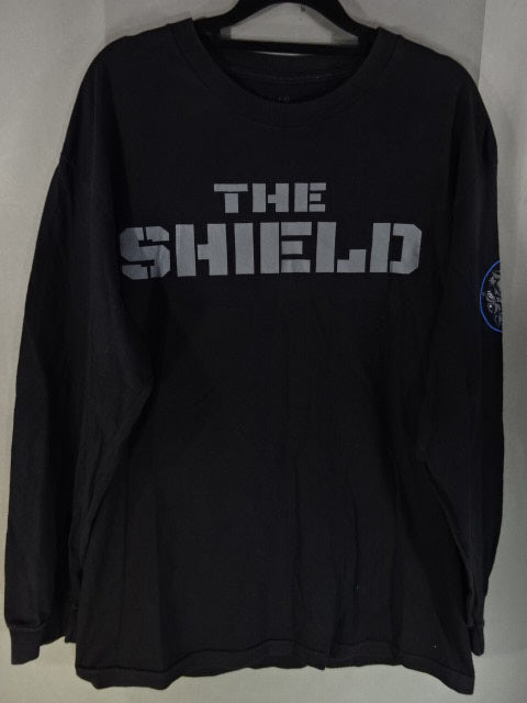 Sticker Long Sleeve T-Shirt (1) (WWE / Black)