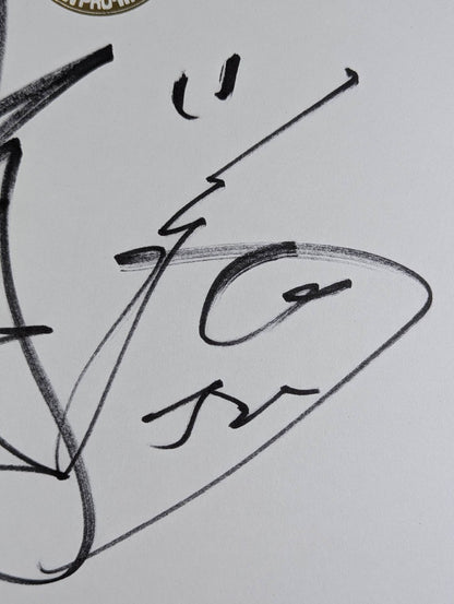 ★ Tenkoji ★ Hiroyoshi Tenzan & Satoshi Kojima (Lion Mark Shikishi ( Autograph board ) )