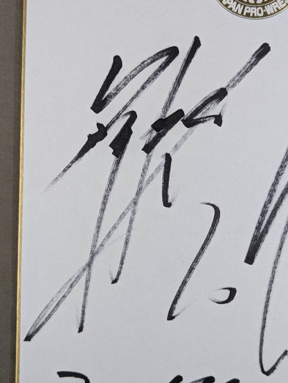★ Classmate tag ★ Hirooki Goto & Katsuyori Shibata (Lion Mark Shikishi ( Autograph board ) )