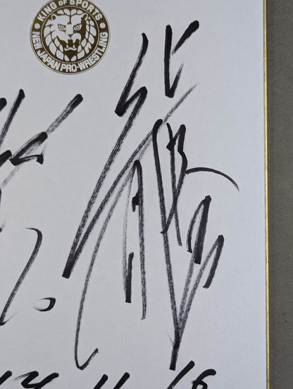 ★ Classmate tag ★ Hirooki Goto & Katsuyori Shibata (Lion Mark Shikishi ( Autograph board ) )