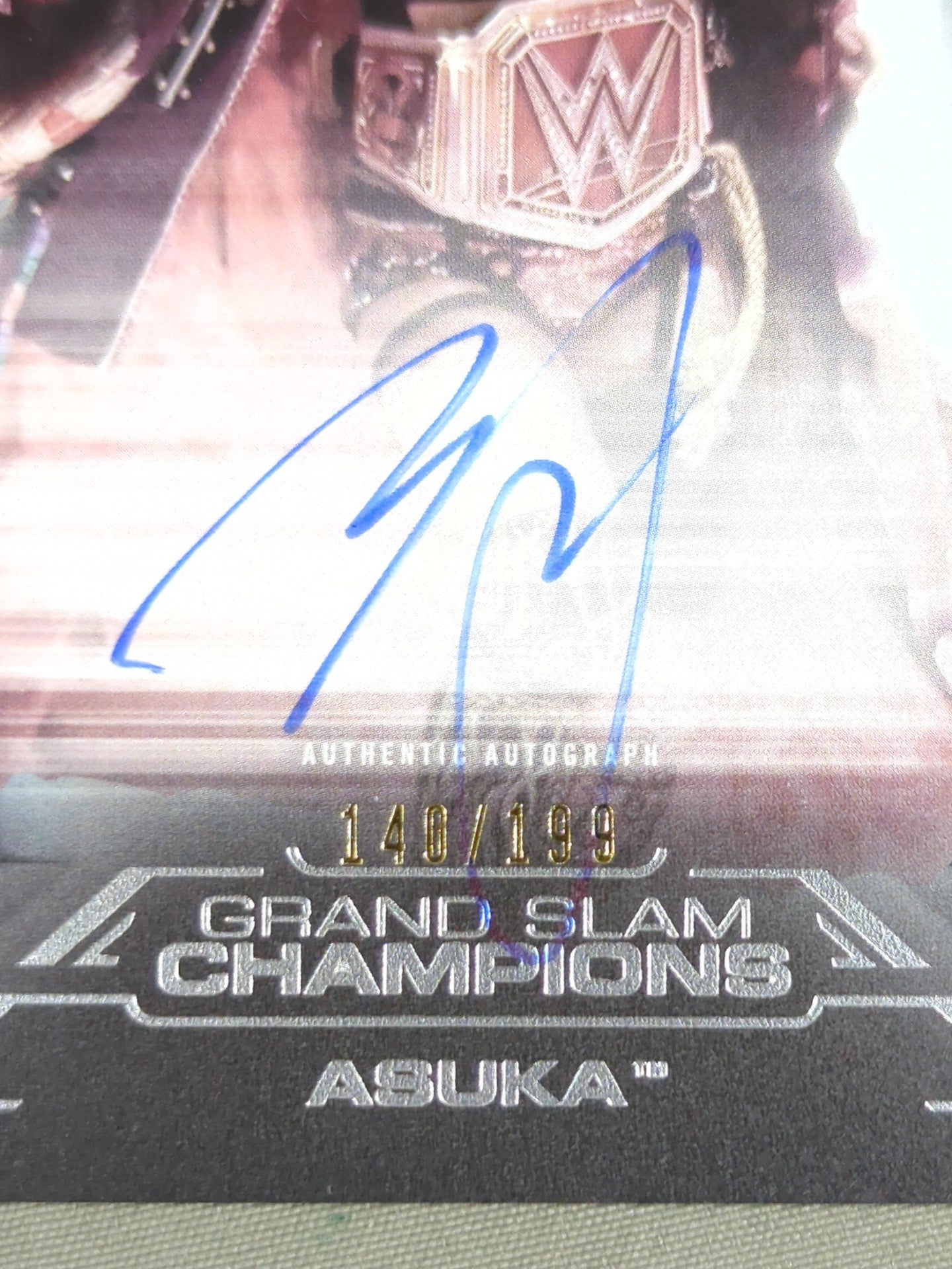 2021 Topps Asuka Official Autographed Card