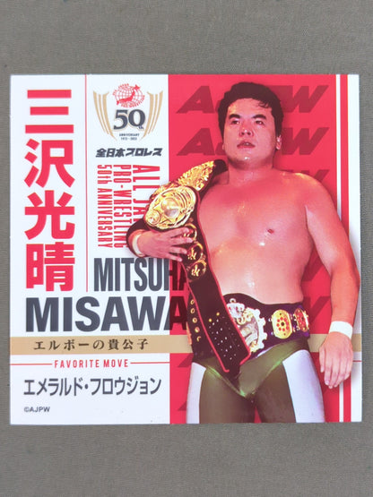 三沢光晴 全日本プロレス50周年 クリアファイル＆ステッカーセット