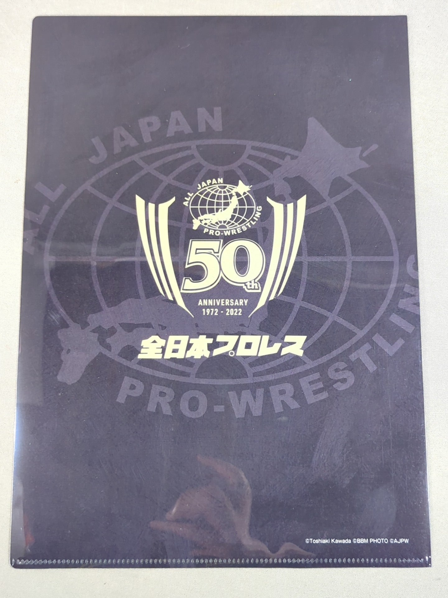 川田利明 全日本プロレス50周年 クリアファイル＆ステッカーセット