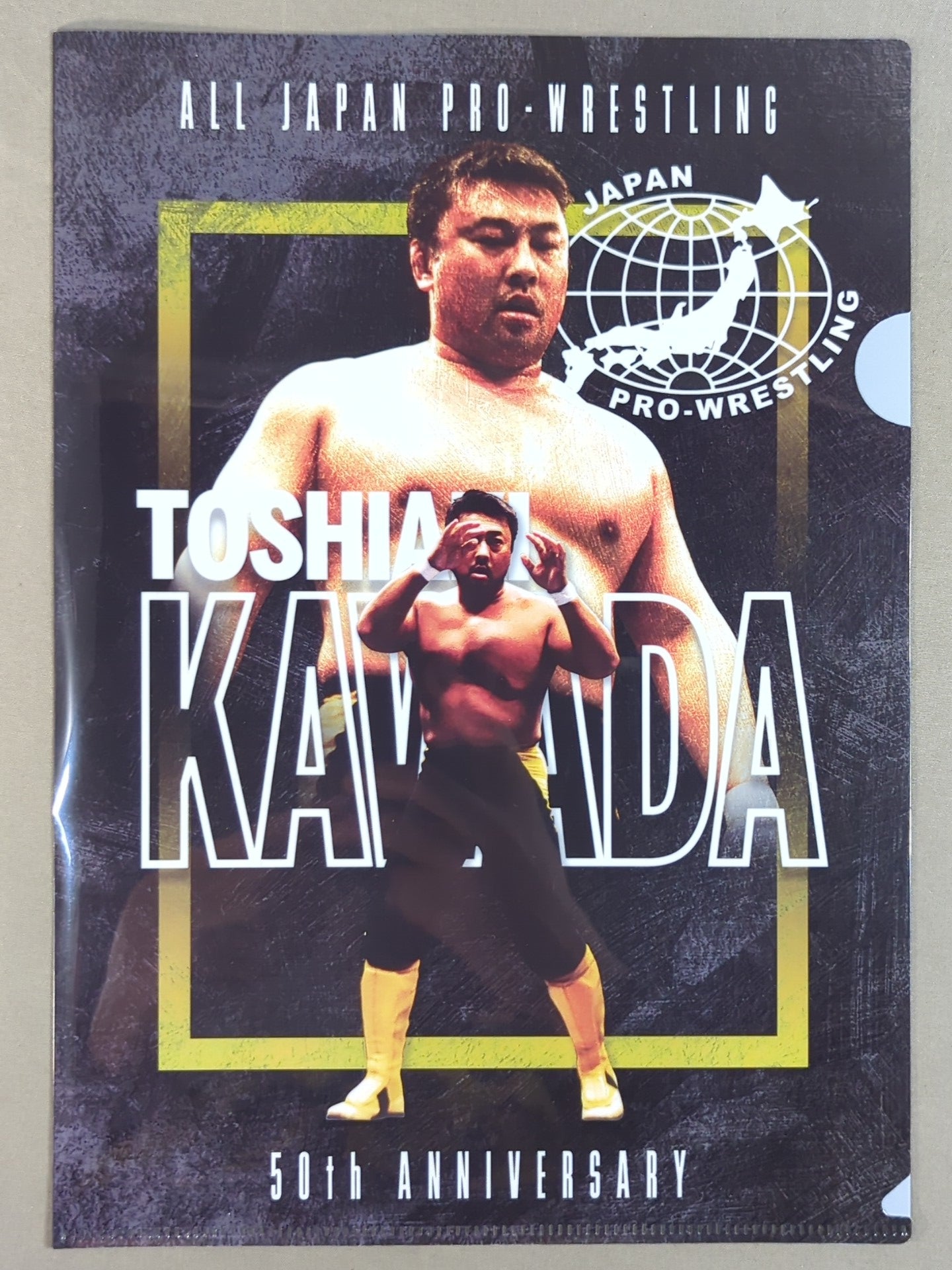 川田利明 全日本プロレス50周年 クリアファイル＆ステッカーセット
