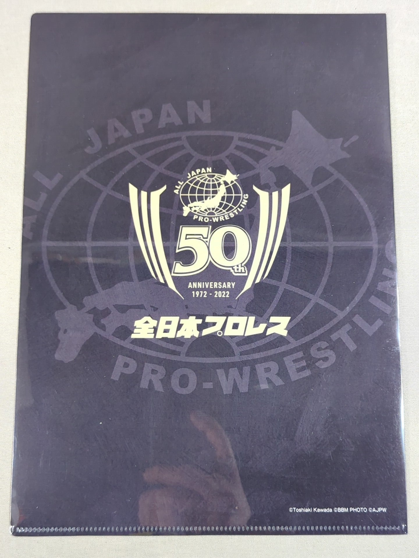 川田利明 全日本プロレス50周年 クリアファイル＆ステッカーセット