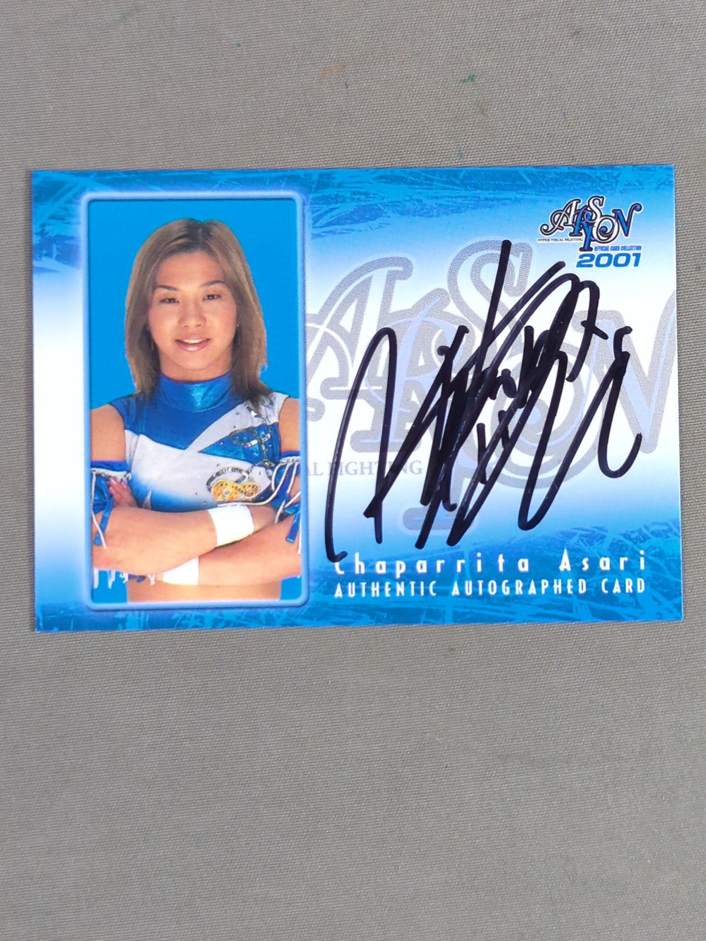 2001 Sakurado Chaparita ASARI official autographed card