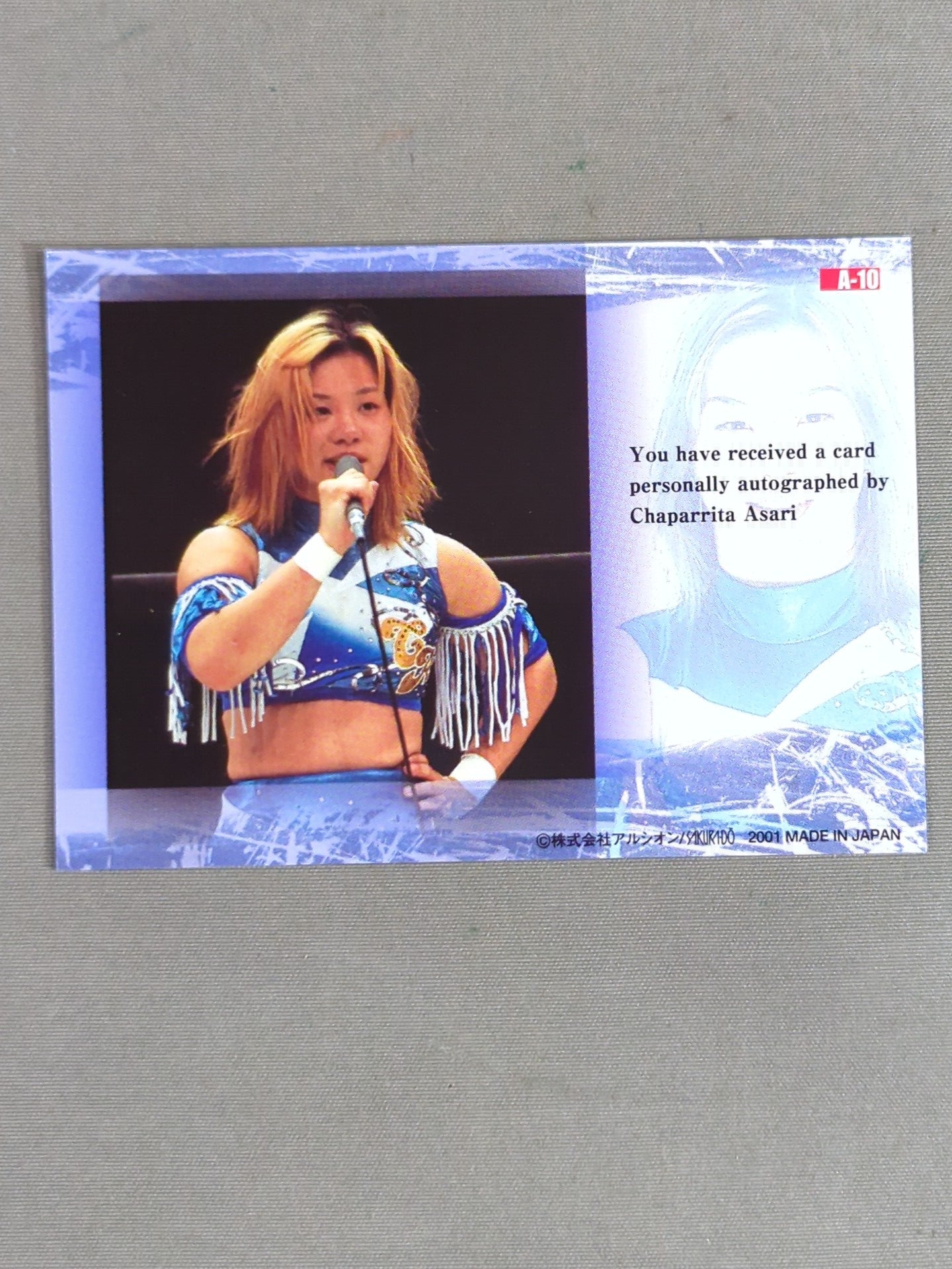 2001 Sakurado Chaparita ASARI official autographed card