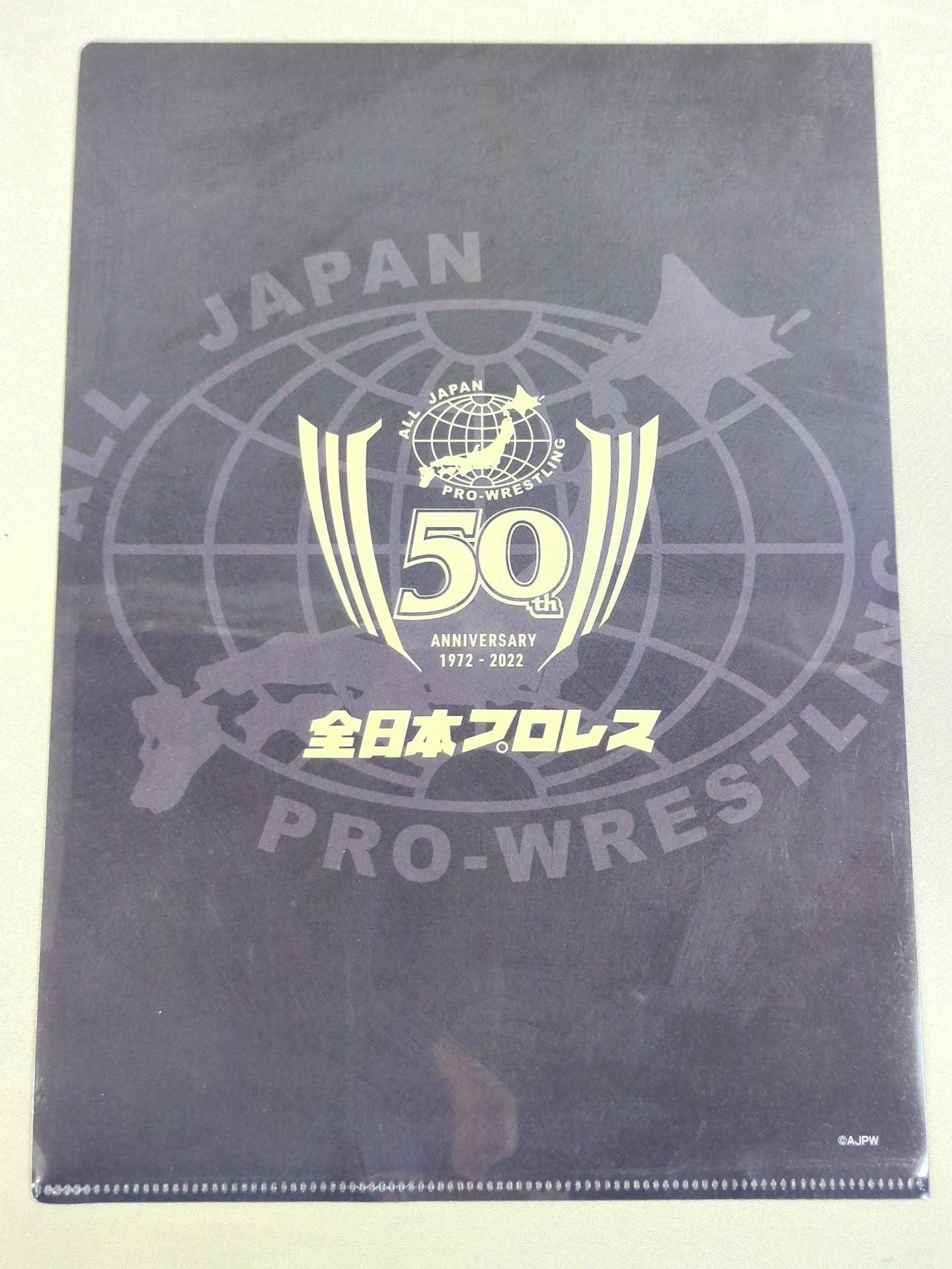 青柳亮生 全日本プロレス50周年 クリアファイル＆ステッカーセット