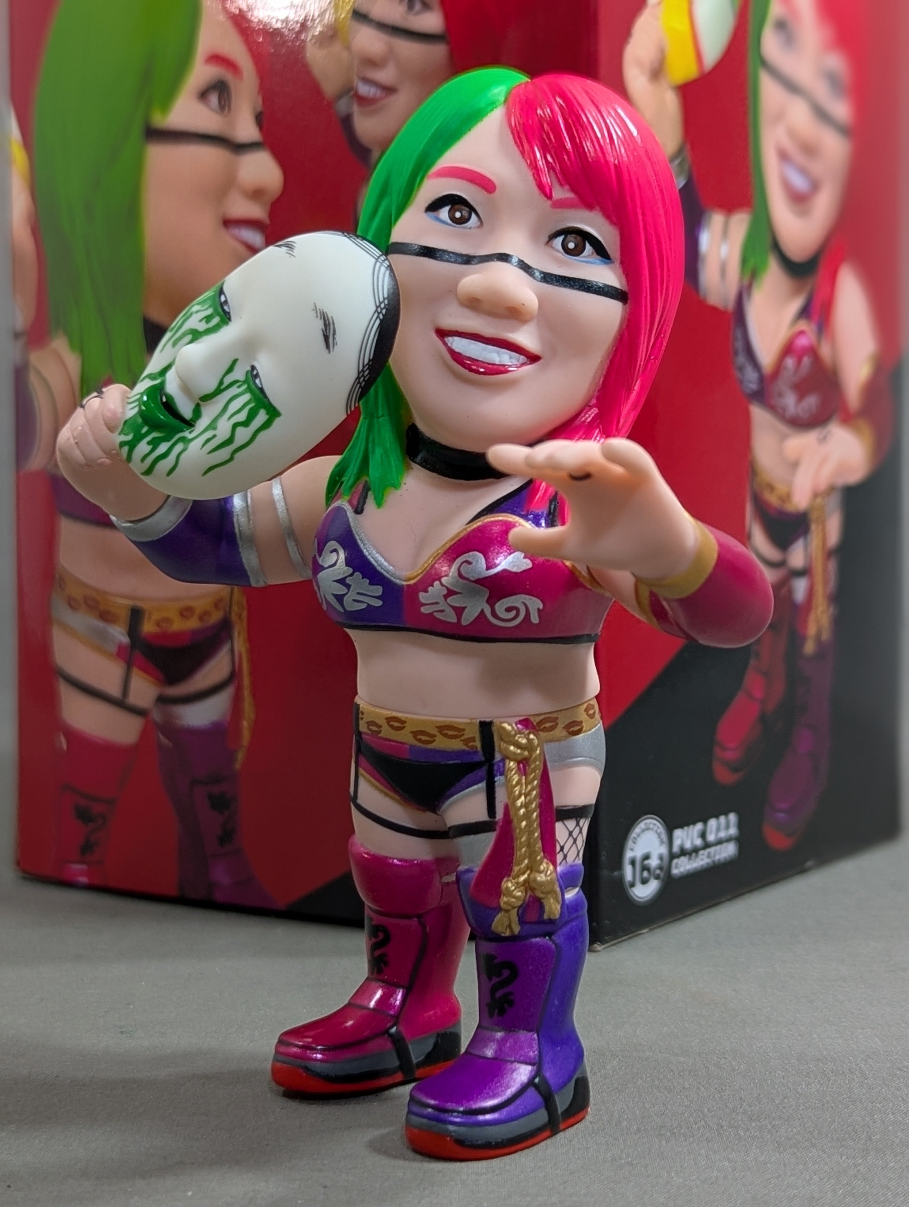 フィギュアセット 16D 4体　アンドレ　ホーガン　猪木　ASUKA まとめて ASUKA(Green Mask Ver.) 16dソフビコレクション – 闘道館