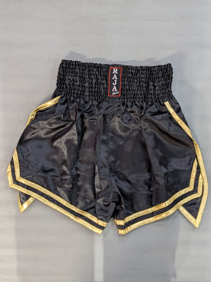Muay Thai Trunks (6) (Black)