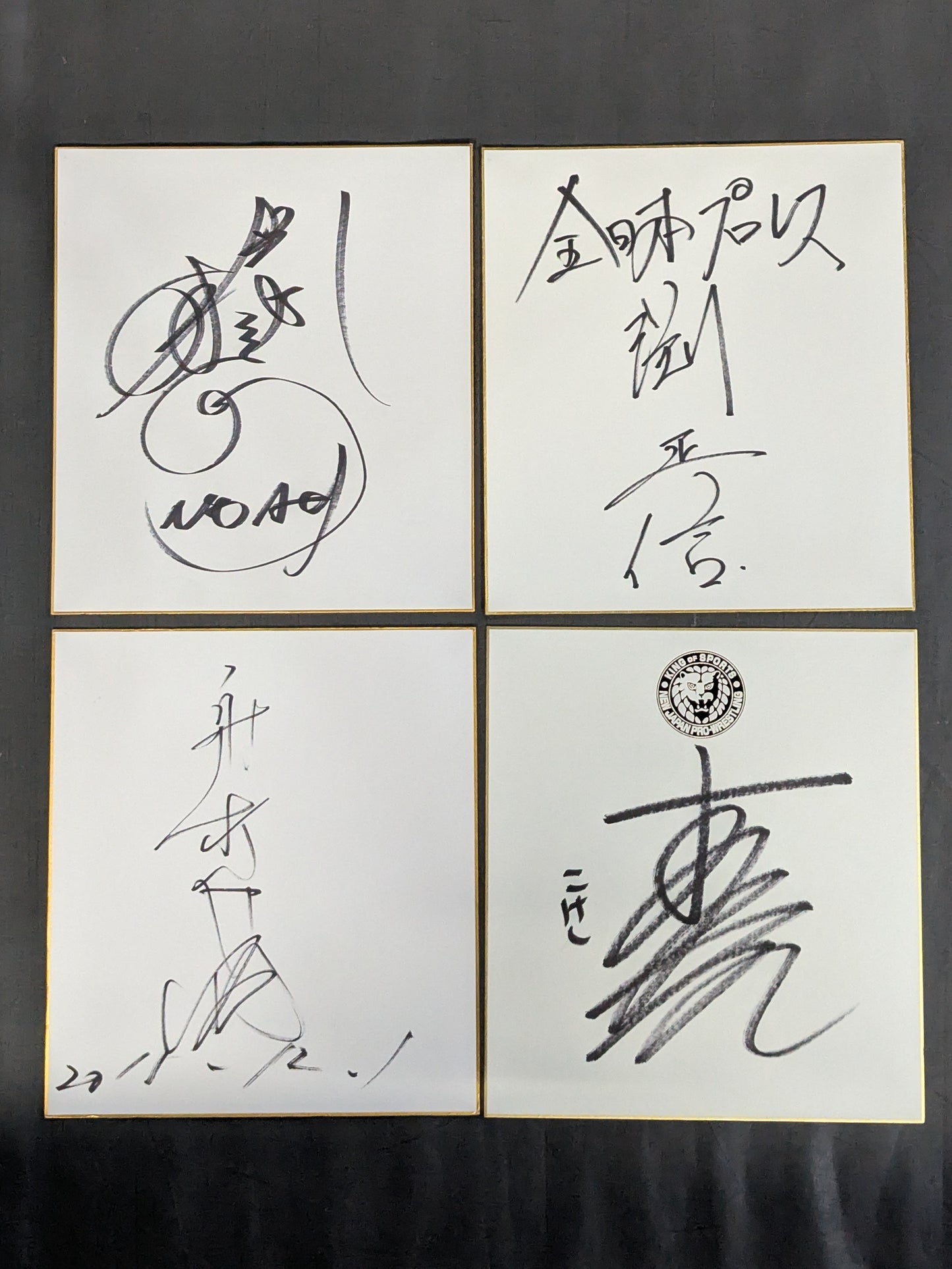 国内プロレスラー サイン色紙セット⑦