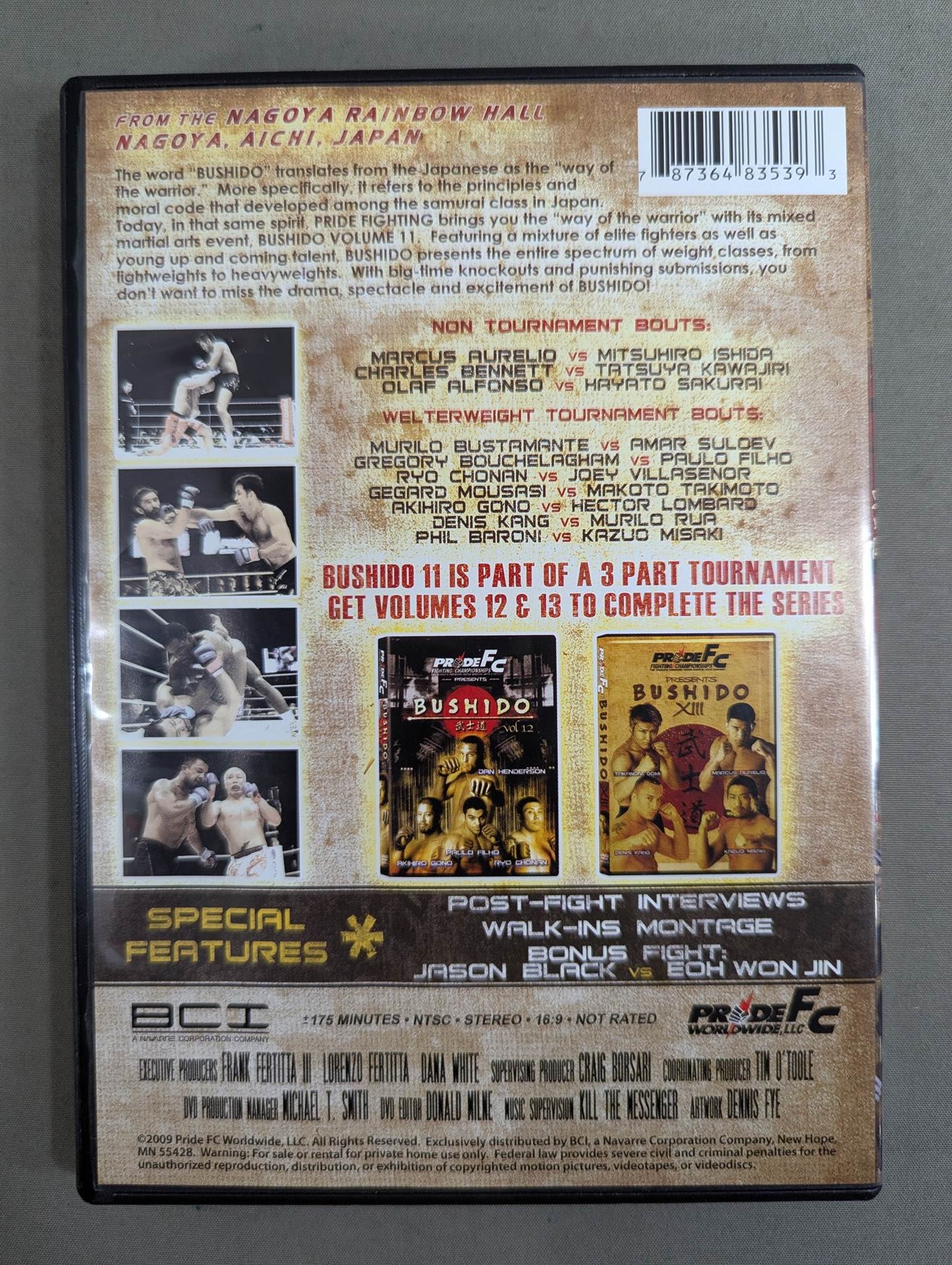その他 Pride Fc: Bushido 9 [DVD] bme6fzu PRIDE Fighting Championships - Bushido: Vol. 9 (DVD, 2007, 2-Disc