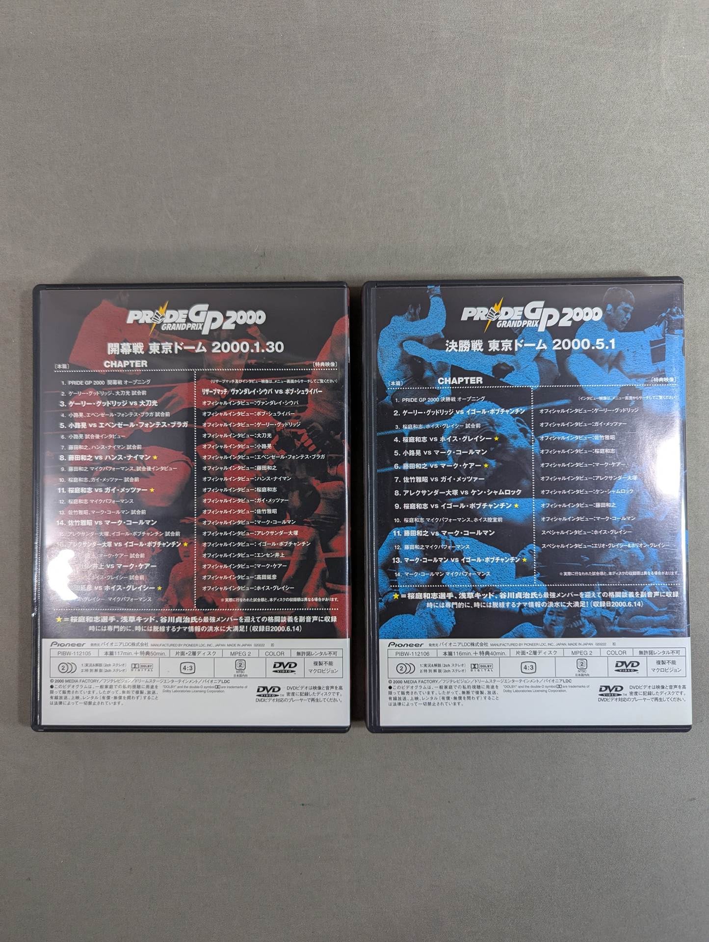 PRIDE GP 2000 ☆開幕戦＆決勝戦☆ – 闘道館