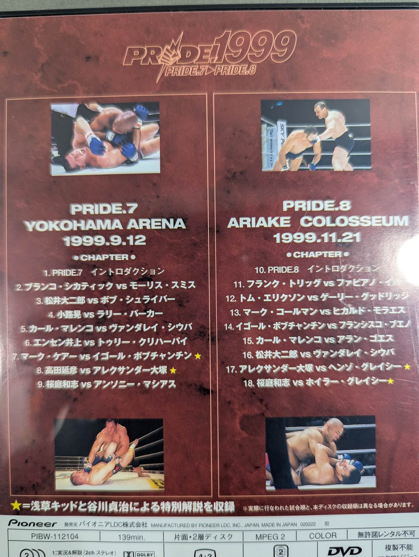 PRIDE.1999 ☆PRIDE.5→PRIDE.8☆ – 闘道館