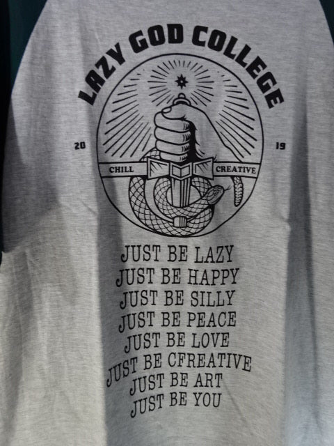 ★ Ulka Sasaki Brand ★ LAZY GOD COLLEGE Raglan T-Shirt