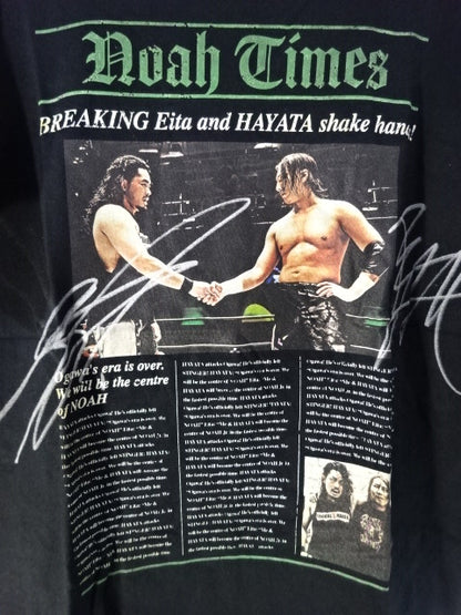 【直筆Wサイン】HAYATA＆Eita「NEWSPAOER」Tシャツ