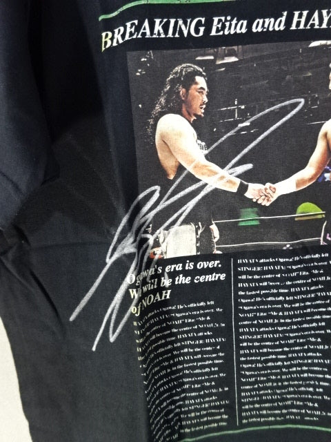 【直筆Wサイン】HAYATA＆Eita「NEWSPAOER」Tシャツ