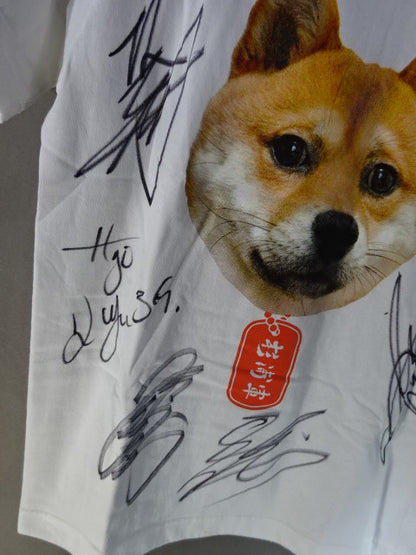 【5選手直筆サイン入り】杉浦軍 Tシャツ③(ホワイト)