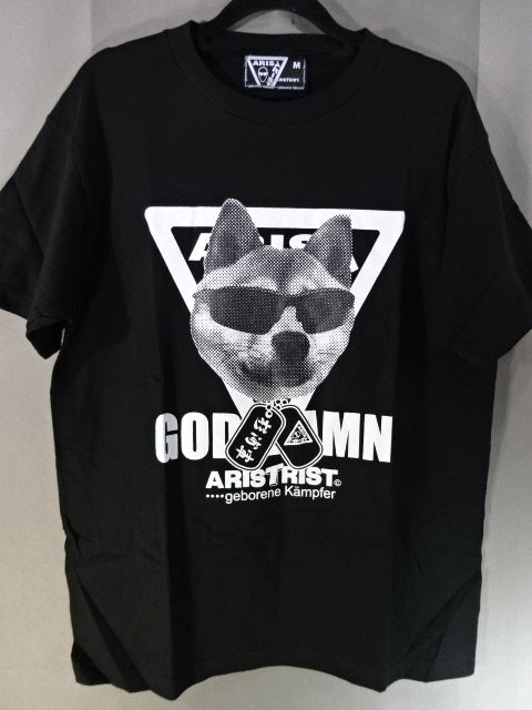 Sugiura Gun ×ARISTRIST  Collaboration T-Shirt (3) (Black)