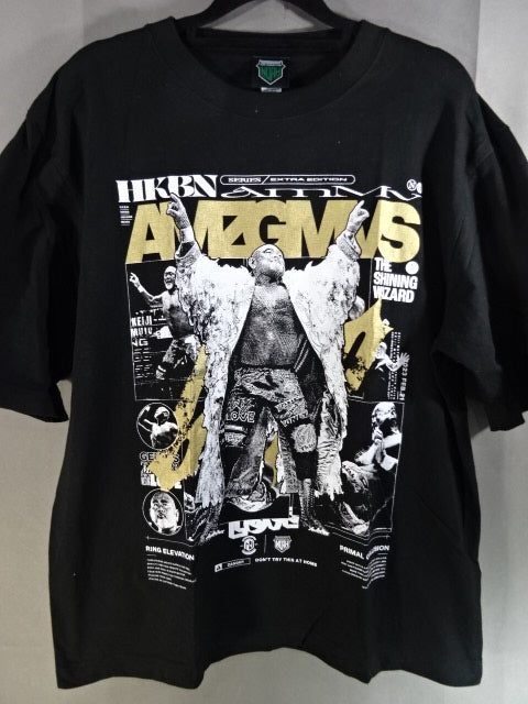 武藤敬司「HAKOBUNE SERIES AMAZING MOVES」Tシャツ①(ブラック)