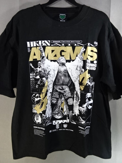 武藤敬司「HAKOBUNE SERIES AMAZING MOVES」Tシャツ①(ブラック)