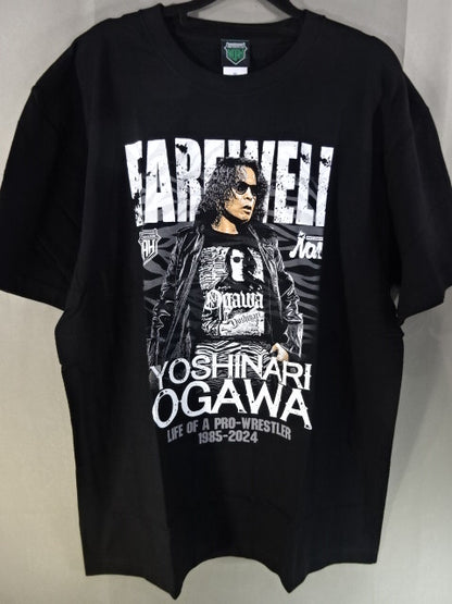 Yoshinari Ogawa  Retirement Commemorative T-Shirt (1) (Black)