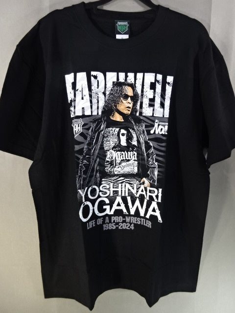 Yoshinari Ogawa  Retirement Commemorative T-Shirt (1) (Black)