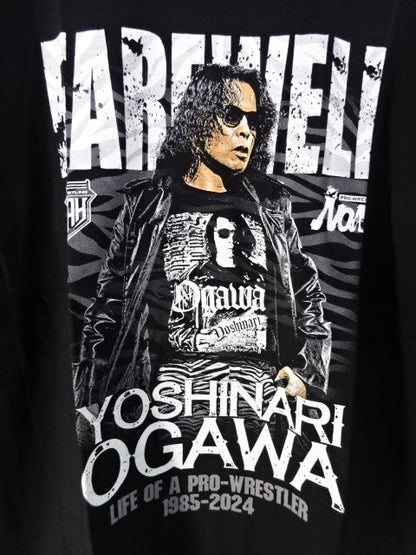 Yoshinari Ogawa  Retirement Commemorative T-Shirt (1) (Black)