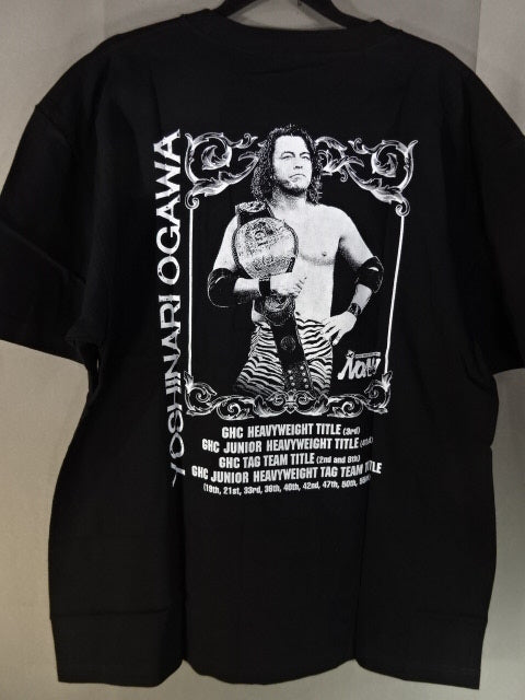 Yoshinari Ogawa  Retirement Commemorative T-Shirt (1) (Black)