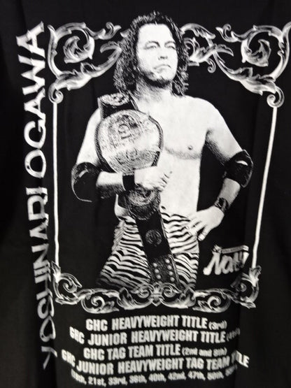 Yoshinari Ogawa  Retirement Commemorative T-Shirt (1) (Black)