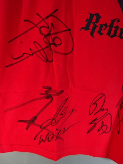 【7選手直筆サイン入り】金剛 ロゴTシャツ①(レッド)