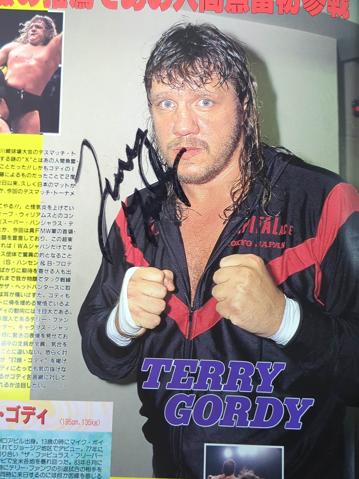 [3 fighters hand signed autograph 】IWA JAPANPro Wrestling  / KAWASAKI DREAM Even indies dream