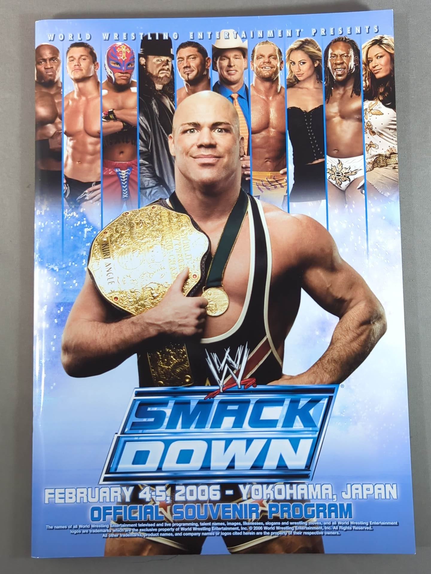 WWE SMACKDOWN! TOUR OFFICIAL SOUVENIR PROGRAM 2006