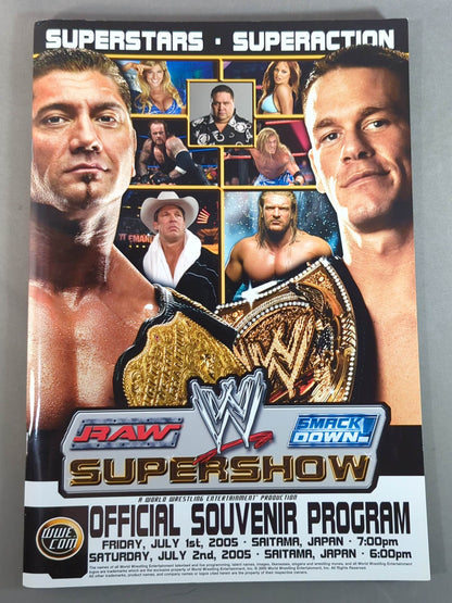WWE SUPERSHOW OFFICIAL SOUVENIR PROGRAM 2005