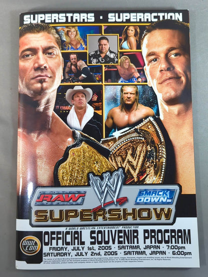 WWE SUPERSHOW OFFICIAL SOUVENIR PROGRAM 2005