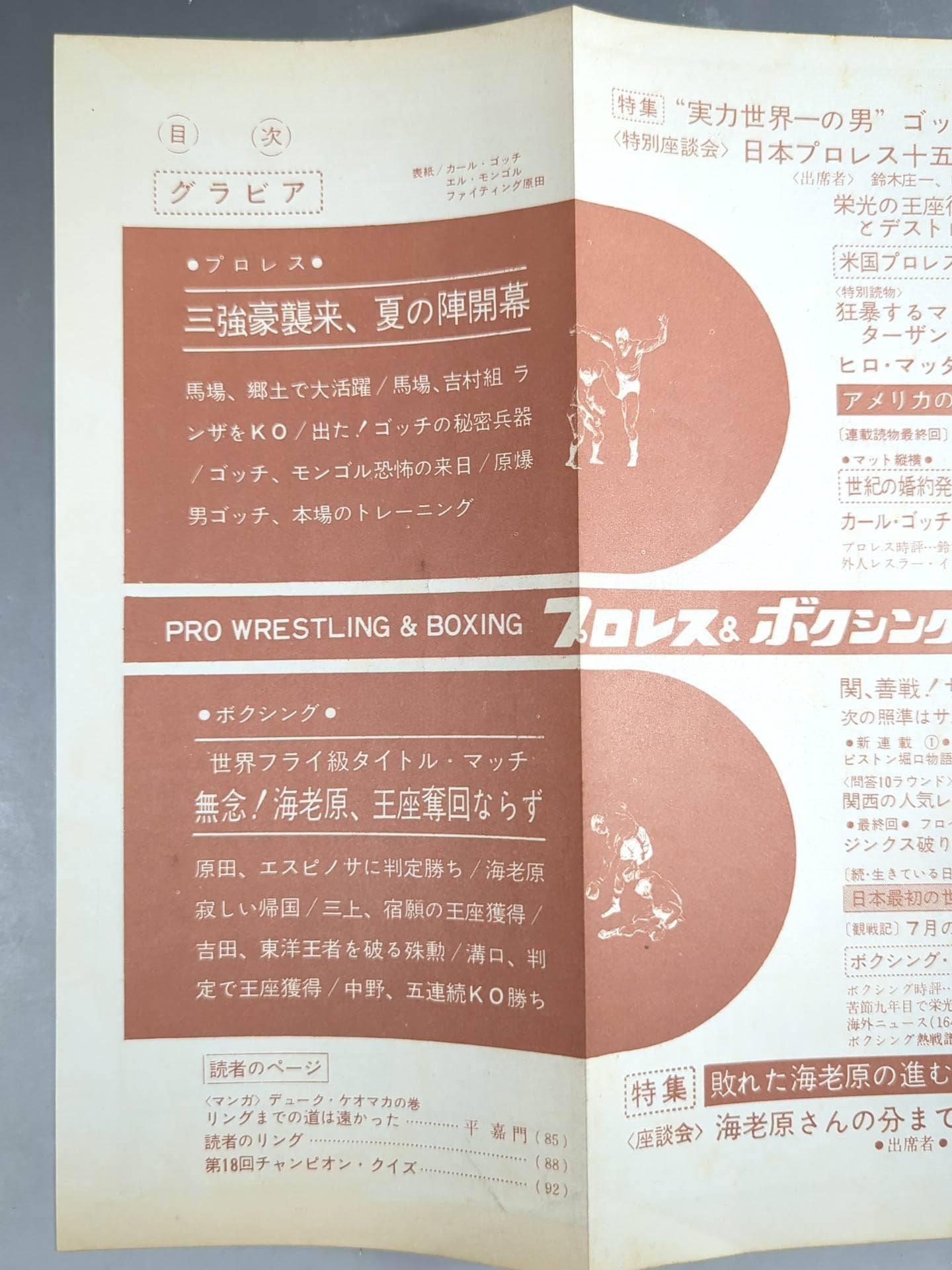プロレス&ボクシング 1966年9月号 – 闘道館